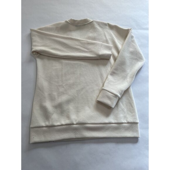 Marc New York Andrew Marc V-Neck Sweatshirt in White - Picture 3 of 3